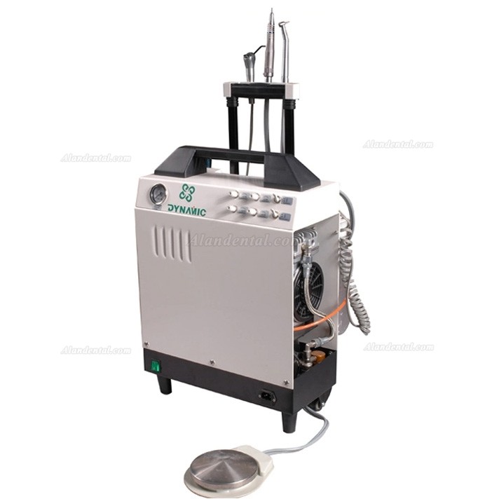 Dynamic® DU895A Dental Portable Turbine Unit (Suction Air compressor 3-way Syringe)